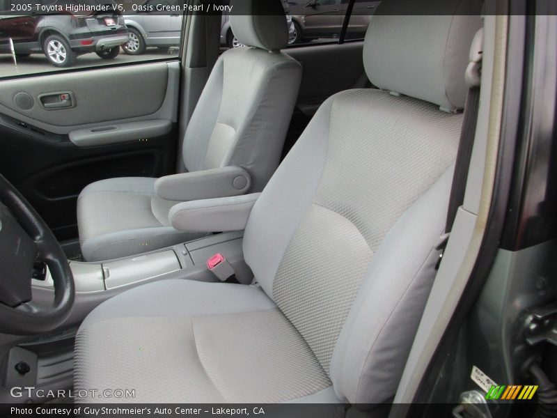 Oasis Green Pearl / Ivory 2005 Toyota Highlander V6