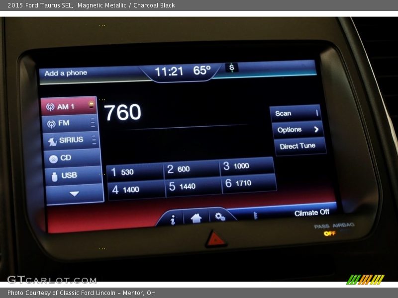 Magnetic Metallic / Charcoal Black 2015 Ford Taurus SEL