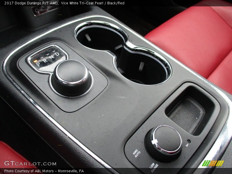 Vice White Tri-Coat Pearl / Black/Red 2017 Dodge Durango R/T AWD