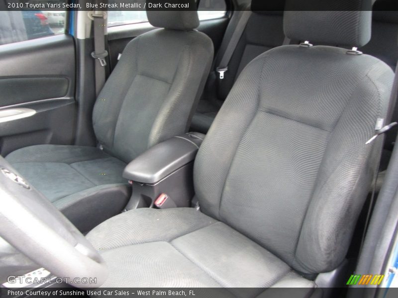 Blue Streak Metallic / Dark Charcoal 2010 Toyota Yaris Sedan