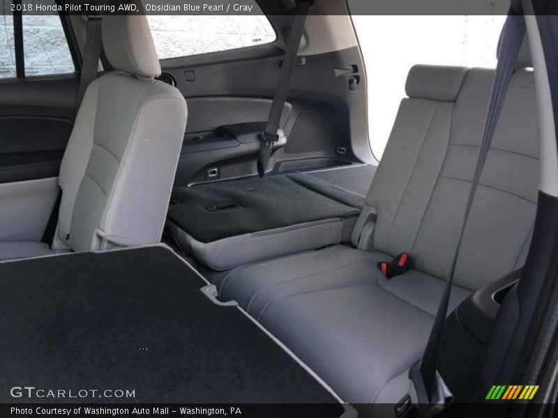 Obsidian Blue Pearl / Gray 2018 Honda Pilot Touring AWD
