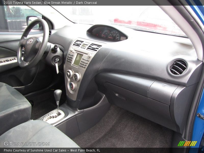 Blue Streak Metallic / Dark Charcoal 2010 Toyota Yaris Sedan