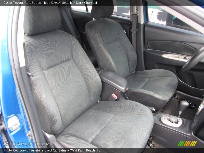 Blue Streak Metallic / Dark Charcoal 2010 Toyota Yaris Sedan