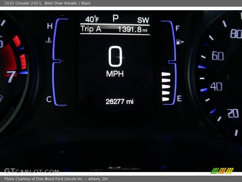 Billet Silver Metallic / Black 2015 Chrysler 200 S