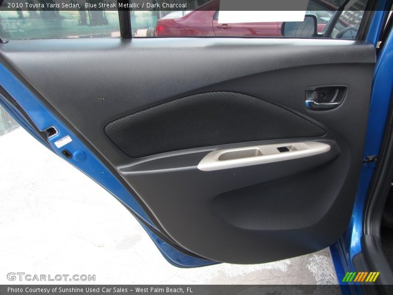 Blue Streak Metallic / Dark Charcoal 2010 Toyota Yaris Sedan