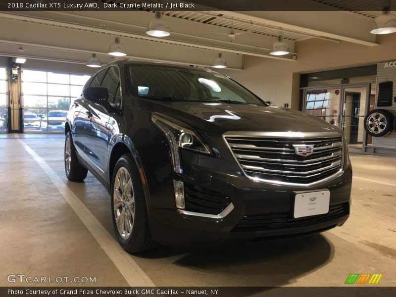 Dark Granite Metallic / Jet Black 2018 Cadillac XT5 Luxury AWD