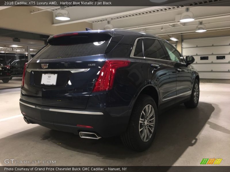 Harbor Blue Metallic / Jet Black 2018 Cadillac XT5 Luxury AWD