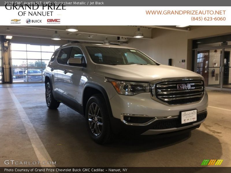 Quicksilver Metallic / Jet Black 2018 GMC Acadia SLT AWD