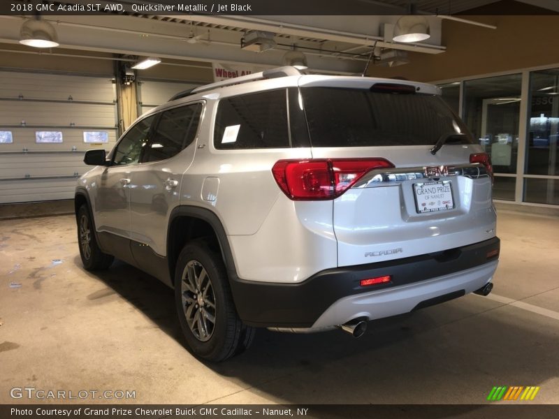 Quicksilver Metallic / Jet Black 2018 GMC Acadia SLT AWD