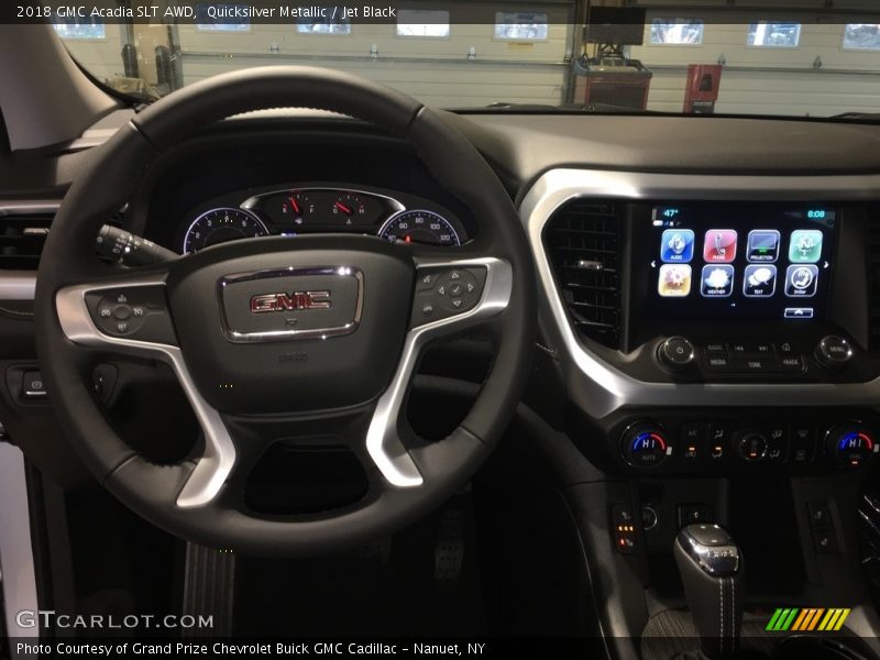 Quicksilver Metallic / Jet Black 2018 GMC Acadia SLT AWD