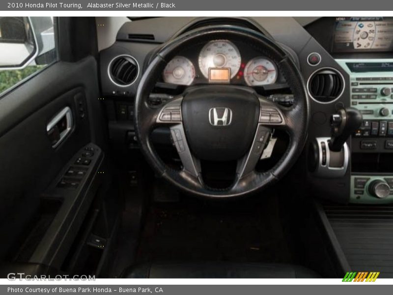 Alabaster Silver Metallic / Black 2010 Honda Pilot Touring
