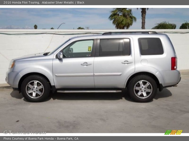 Alabaster Silver Metallic / Black 2010 Honda Pilot Touring