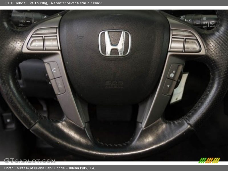 Alabaster Silver Metallic / Black 2010 Honda Pilot Touring