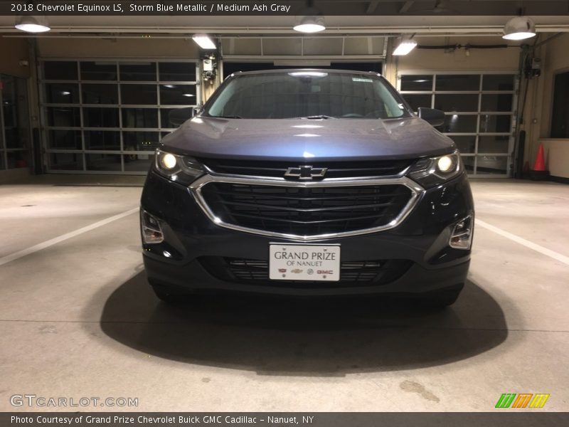 Storm Blue Metallic / Medium Ash Gray 2018 Chevrolet Equinox LS