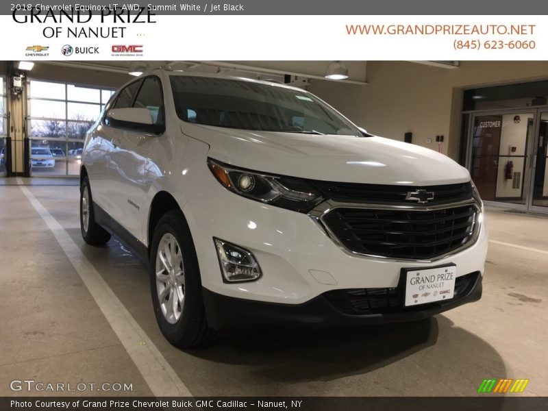 Summit White / Jet Black 2018 Chevrolet Equinox LT AWD