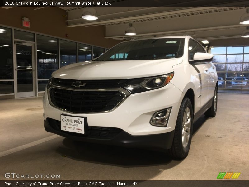 Summit White / Jet Black 2018 Chevrolet Equinox LT AWD
