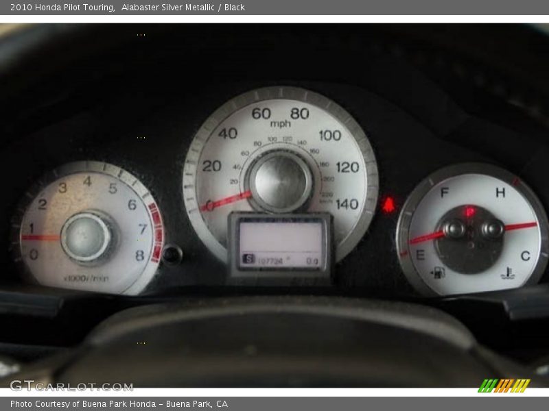 Alabaster Silver Metallic / Black 2010 Honda Pilot Touring