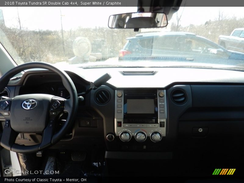 Super White / Graphite 2018 Toyota Tundra SR Double Cab 4x4
