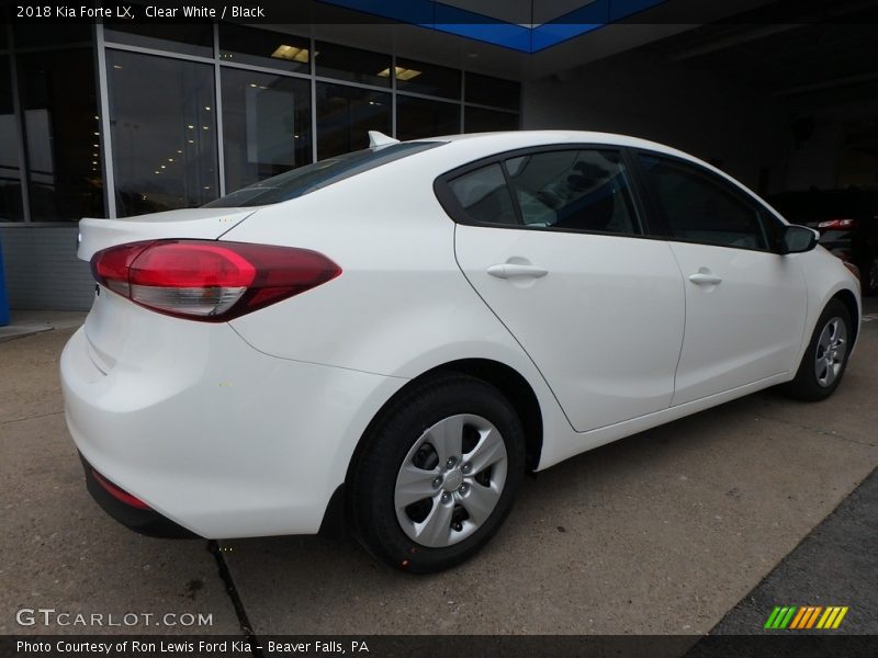 Clear White / Black 2018 Kia Forte LX