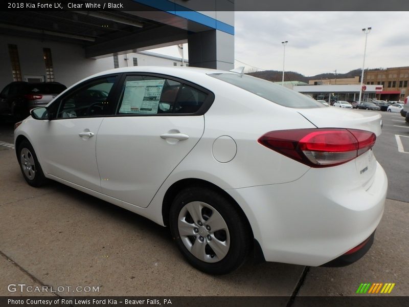 Clear White / Black 2018 Kia Forte LX