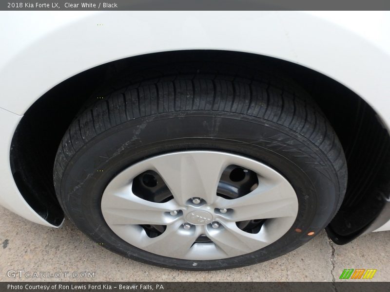 Clear White / Black 2018 Kia Forte LX