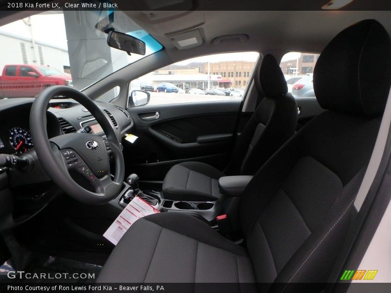 Clear White / Black 2018 Kia Forte LX