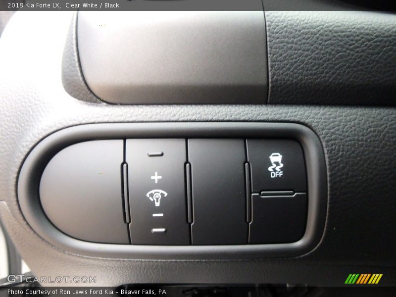 Clear White / Black 2018 Kia Forte LX