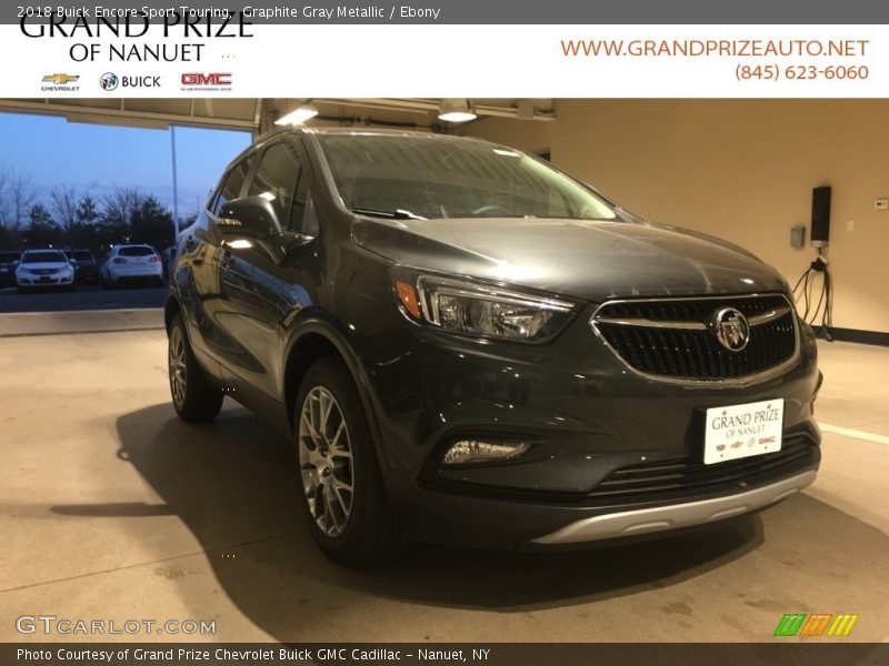 Graphite Gray Metallic / Ebony 2018 Buick Encore Sport Touring