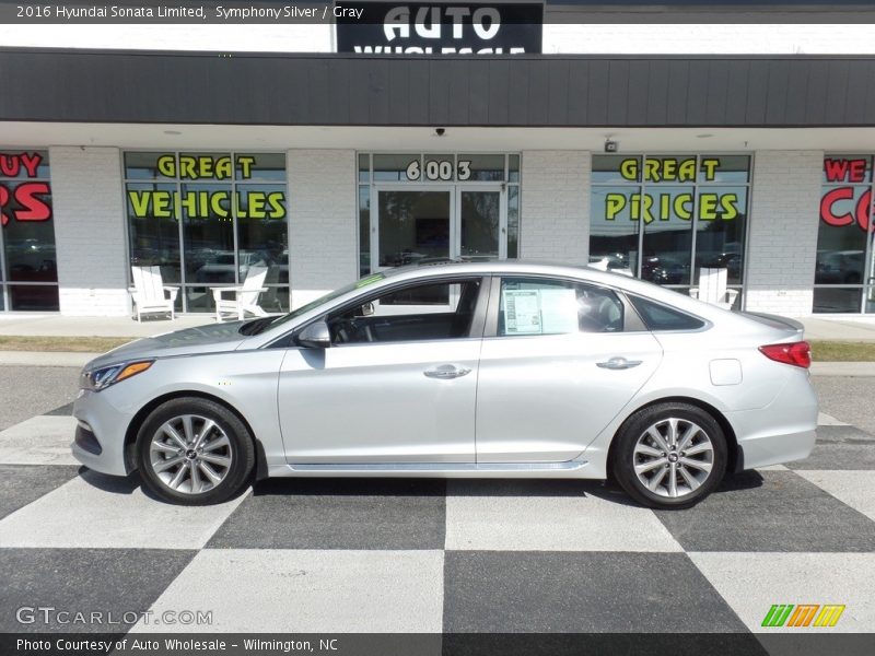 Symphony Silver / Gray 2016 Hyundai Sonata Limited