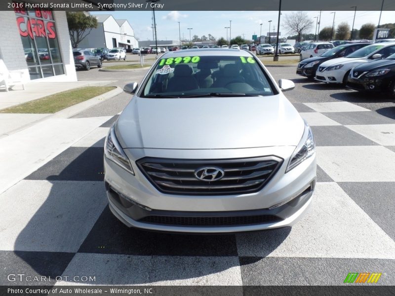 Symphony Silver / Gray 2016 Hyundai Sonata Limited
