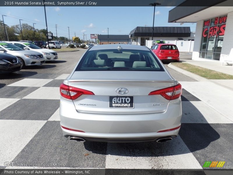 Symphony Silver / Gray 2016 Hyundai Sonata Limited
