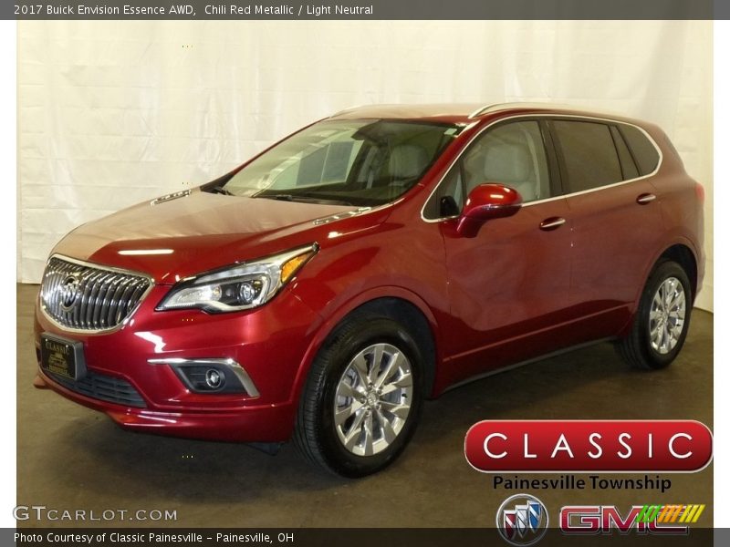 Chili Red Metallic / Light Neutral 2017 Buick Envision Essence AWD