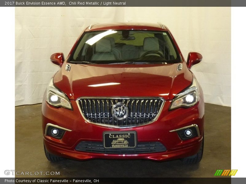 Chili Red Metallic / Light Neutral 2017 Buick Envision Essence AWD