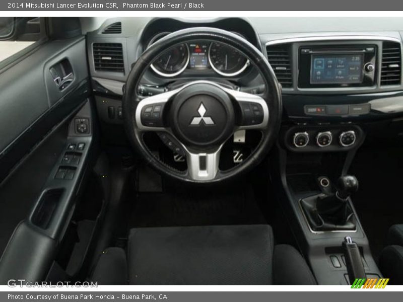 Phantom Black Pearl / Black 2014 Mitsubishi Lancer Evolution GSR