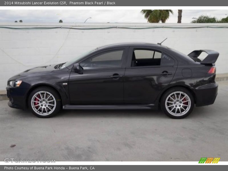 Phantom Black Pearl / Black 2014 Mitsubishi Lancer Evolution GSR