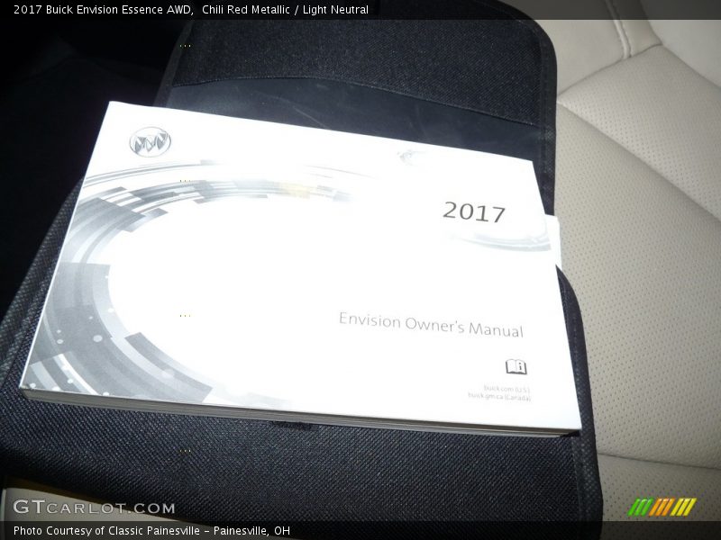Chili Red Metallic / Light Neutral 2017 Buick Envision Essence AWD
