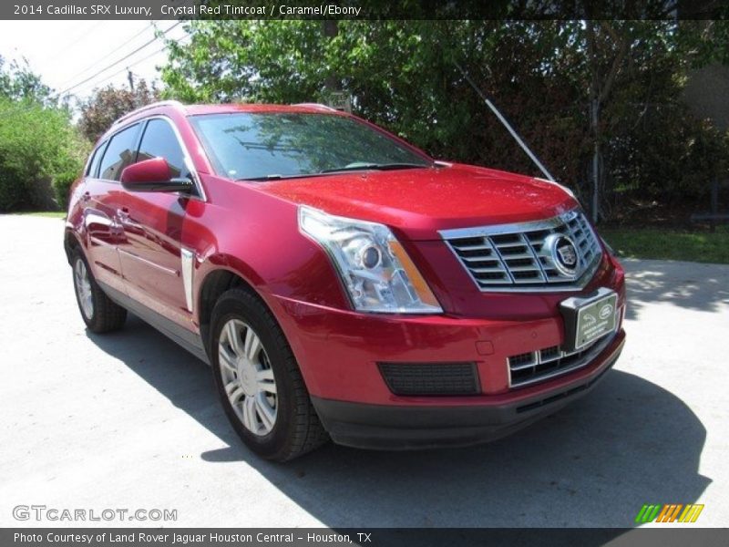Crystal Red Tintcoat / Caramel/Ebony 2014 Cadillac SRX Luxury