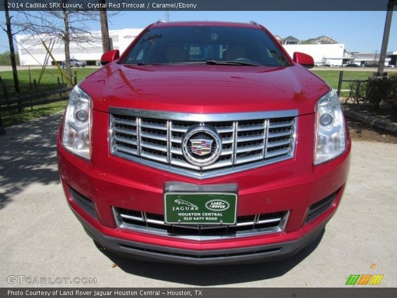 Crystal Red Tintcoat / Caramel/Ebony 2014 Cadillac SRX Luxury