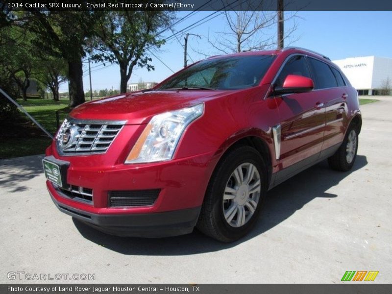 Crystal Red Tintcoat / Caramel/Ebony 2014 Cadillac SRX Luxury
