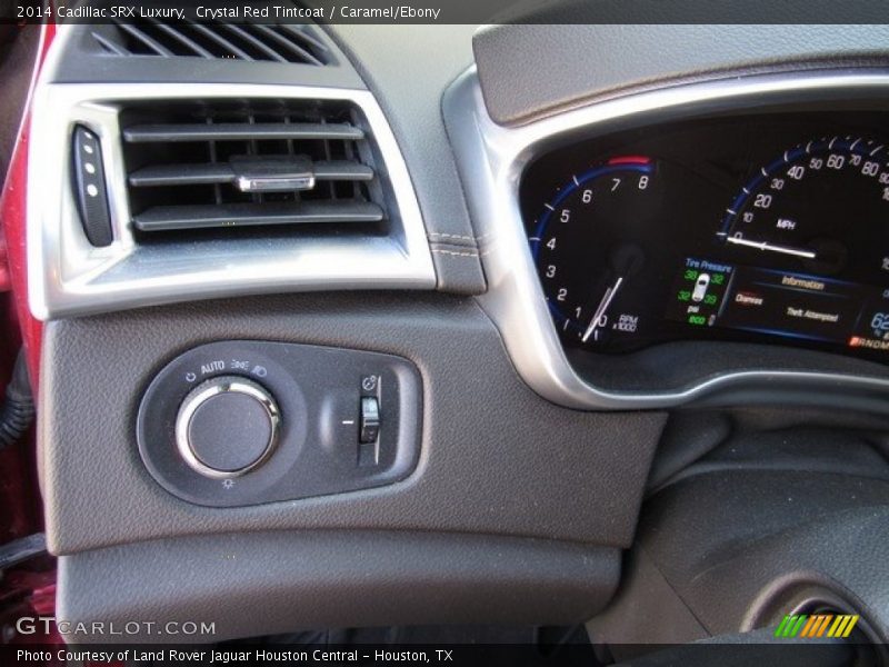 Crystal Red Tintcoat / Caramel/Ebony 2014 Cadillac SRX Luxury