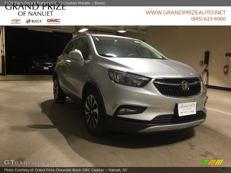 Quicksilver Metallic / Ebony 2018 Buick Encore Preferred II