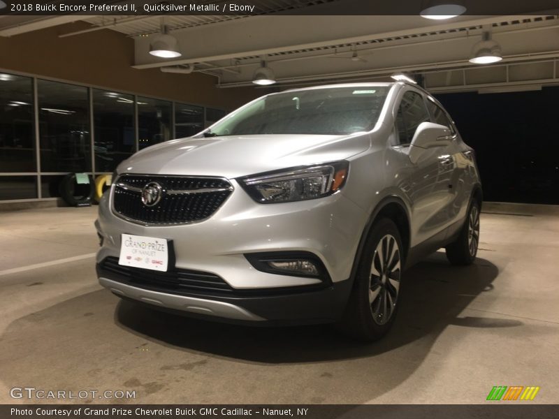 Quicksilver Metallic / Ebony 2018 Buick Encore Preferred II