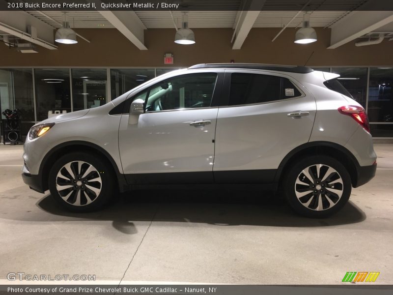 Quicksilver Metallic / Ebony 2018 Buick Encore Preferred II