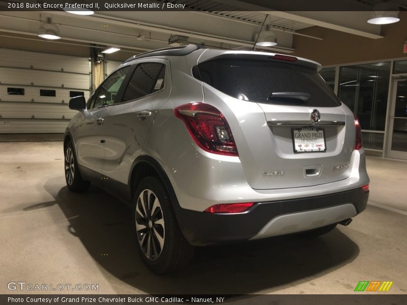 Quicksilver Metallic / Ebony 2018 Buick Encore Preferred II