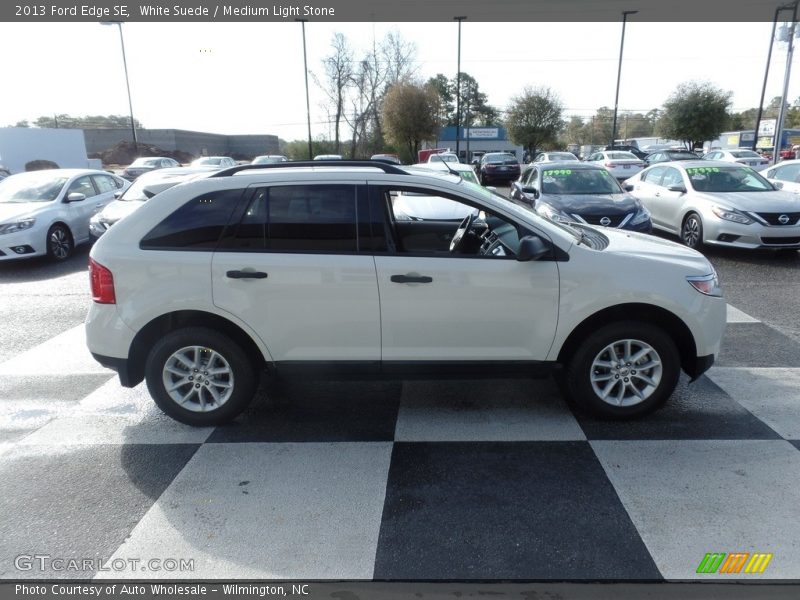 White Suede / Medium Light Stone 2013 Ford Edge SE