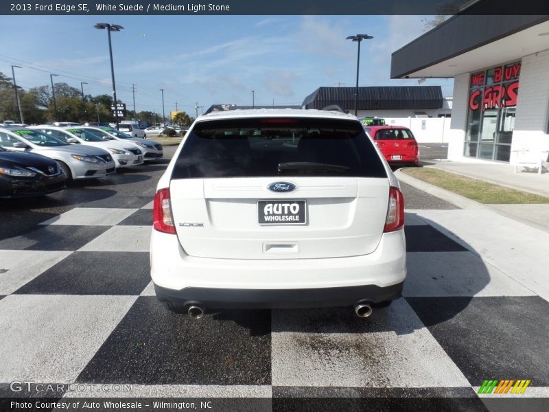 White Suede / Medium Light Stone 2013 Ford Edge SE