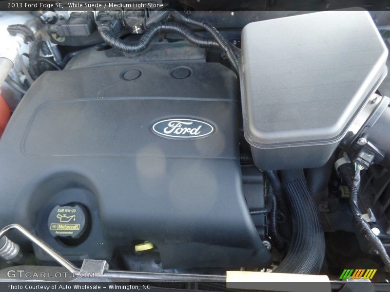 White Suede / Medium Light Stone 2013 Ford Edge SE