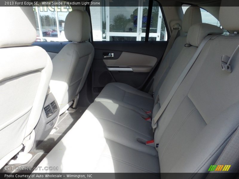 White Suede / Medium Light Stone 2013 Ford Edge SE