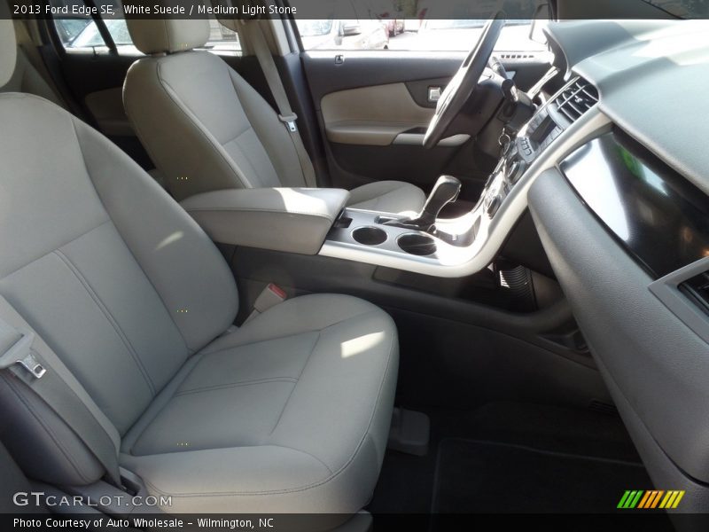White Suede / Medium Light Stone 2013 Ford Edge SE