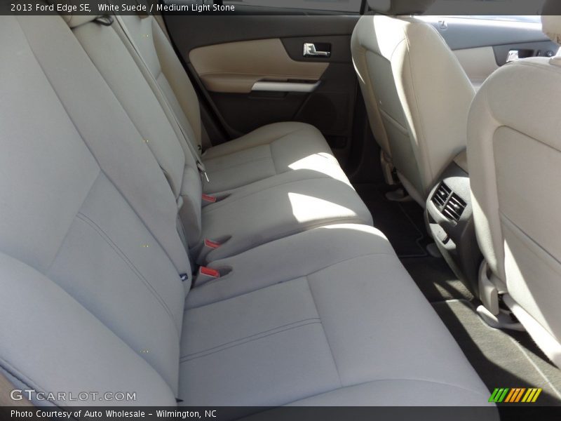 White Suede / Medium Light Stone 2013 Ford Edge SE